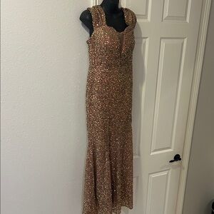 Elegant Sequin Evening Gown